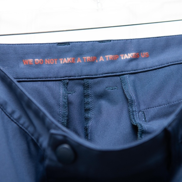 RHONE Commuter Five Pocket Pants Dark Blue Mens 35 Slim Fit Stretch EXCELLENT! - Picture 5 of 6